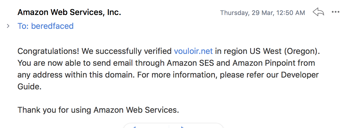 ses domain verification